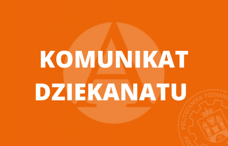 plansza komunikat dziekanatu