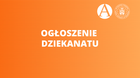 plansza ogłoszenie dziekanat